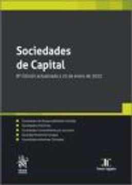 portada Sociedades de Capital 8ª Edición Actualizada a 23 de Enero de 2023