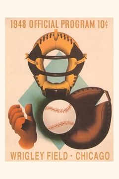 portada Vintage Journal Wrigley Field Poster with Phantom Catcher (in English)