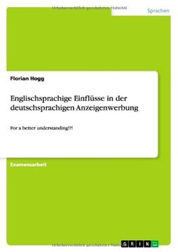 portada Englischsprachige Einflusse in Der Deutschsprachigen Anzeigenwerbung (German Edition)
