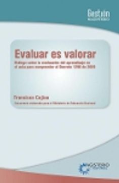 portada evaluar es valorar. dialogo sobre la evaluacion (in Spanish)