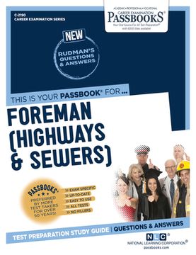 portada Foreman (Highways & Sewers) (C-2190): Passbooks Study Guide Volume 2190 (en Inglés)