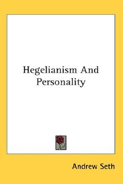 portada hegelianism and personality (in English)