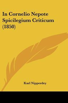 portada in cornelio nepote spicilegium criticum (1850) (en Inglés)