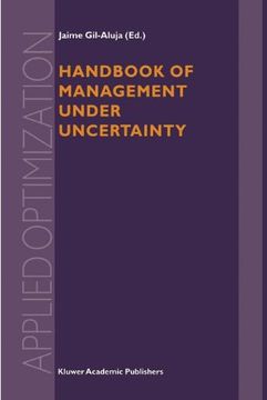 portada handbook of management under uncertainty (in English)