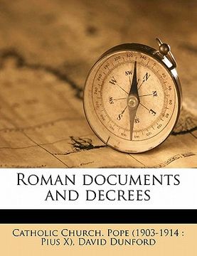 portada roman documents and decrees (en Inglés)