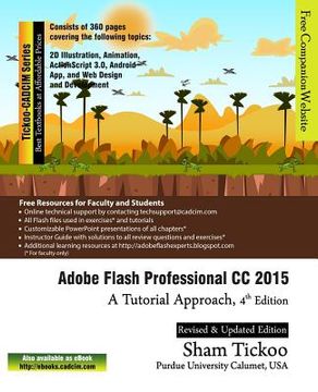 portada Adobe Flash Professional CC 2015: A Tutorial Approach (en Inglés)