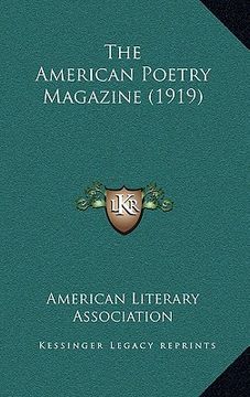 portada the american poetry magazine (1919) (in English)