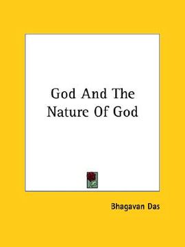 portada god and the nature of god (in English)