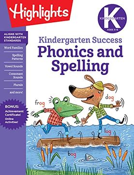 portada Kindergarten Phonics and Spelling Learning fun Workbook (Highlights Learning fun Workbooks) (en Inglés)