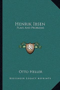 portada henrik ibsen: plays and problems (en Inglés)