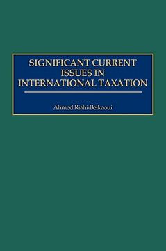 portada significant current issues in international taxation (en Inglés)