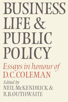 portada Business Life and Public Policy: Essays in Honour of d. C. Coleman (in English)