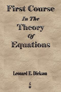 portada first course in the theory of equations