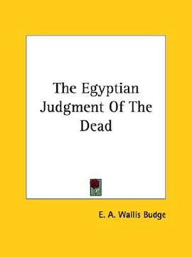 portada the egyptian judgment of the dead (en Inglés)