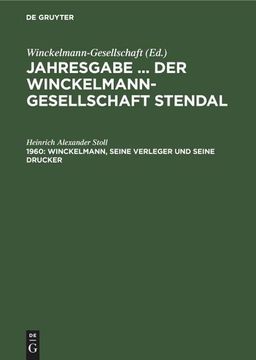 portada Winckelmann, Seine Verleger und Seine Drucker (en Alemán)