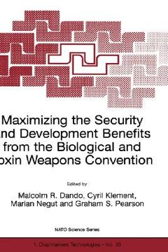 portada maximising the security and development benefits from the biological and toxin weapons (en Inglés)