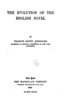 portada The evolution of the English novel