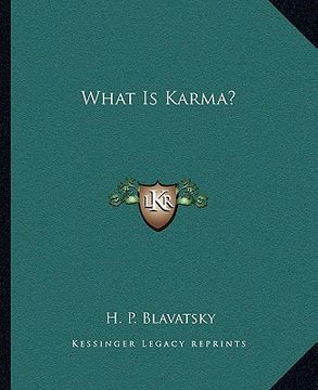 portada what is karma? (en Inglés)