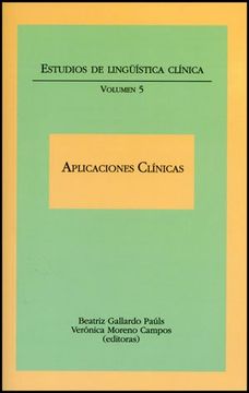 portada Aplicaciones Clínicas. Estudios de Lingüística Clínica (in Spanish)