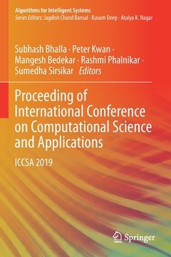 portada Proceeding of International Conference on Computational Science and Applications: Iccsa 2019 (en Inglés)