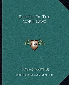 portada effects of the corn laws (en Inglés)