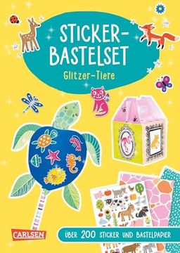portada Sticker-Bastelset: Glitzer-Tiere (en Alemán)