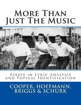 portada More Than Just The Music: Essays in Lyric Analysis and Topical Identification (in English)