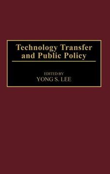 portada technology transfer and public policy (en Inglés)