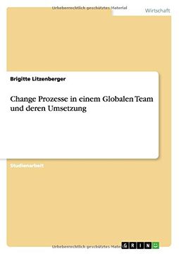 portada Change Prozesse in einem Globalen Team und deren Umsetzung (German Edition)