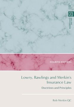 portada Lowry, Rawlings and Merkin's Insurance Law: Doctrines and Principles (en Inglés)