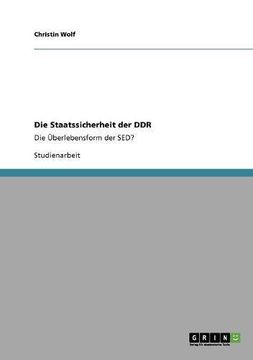 portada Die Staatssicherheit der DDR (German Edition)