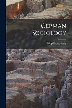 portada German Sociology (en Inglés)