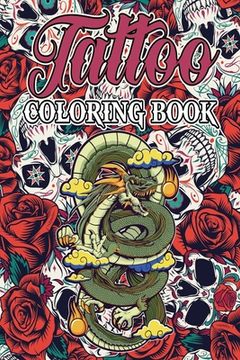 portada Tattoo Coloring Book for Adults (en Inglés)