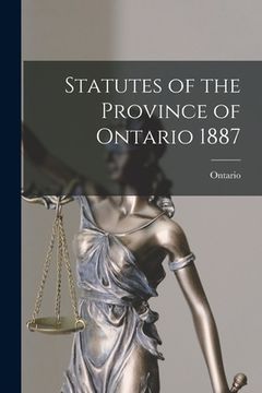 portada Statutes of the Province of Ontario 1887 (en Inglés)