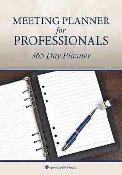 portada Meeting Planner for Professionals: 365 Day Planner (en Inglés)