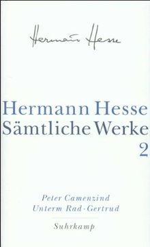 portada Peter Camenzind. Unterm Rad. Gertrud: Bd. 2 (in German)