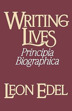 portada writing lives: principia biographica (en Inglés)