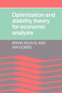 portada Optimisation and Stability Theory for Economic Analysis Paperback (in English)