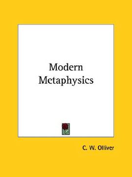 portada modern metaphysics (en Inglés)