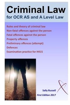 portada Criminal Law for OCR AS and A level: with an introduction to the nature of law