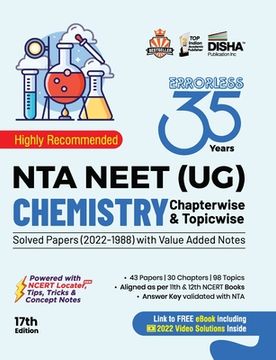 portada 35 Years NTA NEET (UG) CHEMISTRY Chapterwise & Topicwise Solved Papers with Value Added Notes (2022 - 1988) 17th Edition