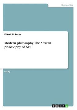 portada Modern philosophy. The African philosophy of Ntu (in English)