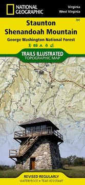 portada Staunton/Shenandoah Mountain, George Washington National Forest Hiking Map