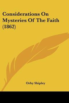 portada considerations on mysteries of the faith (1862) (en Inglés)