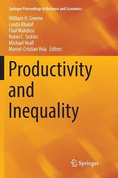 portada Productivity and Inequality (en Inglés)