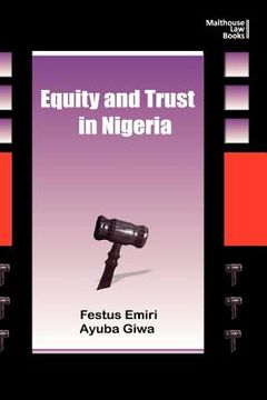 portada equity and trust in nigeria (en Inglés)