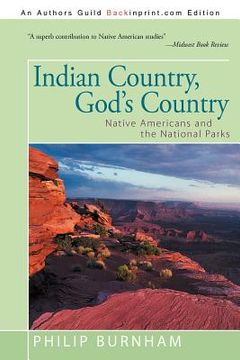 portada indian country, god's country: native americans and the national parks (en Inglés)