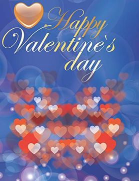 portada Happy Valentine's Day: Coloring Book for Adults a fun Valentine's day Coloring Book of Hearts (en Inglés)