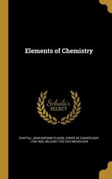portada Elements of Chemistry (in English)