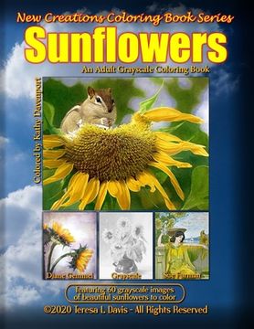 portada New Creations Coloring Book Series: Sunflowers (in English)
